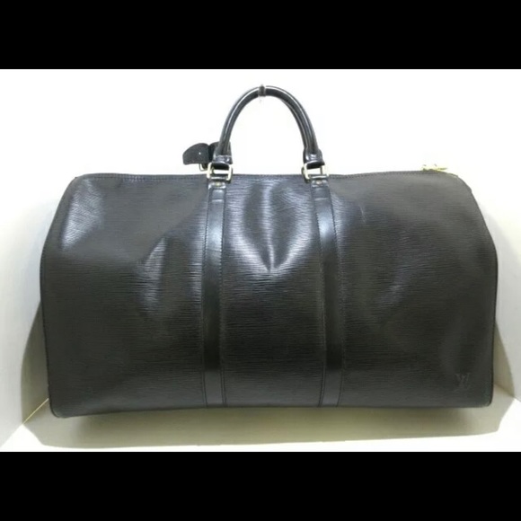 Louis Vuitton Black Epi Keepall 50 - Picture 3 of 8